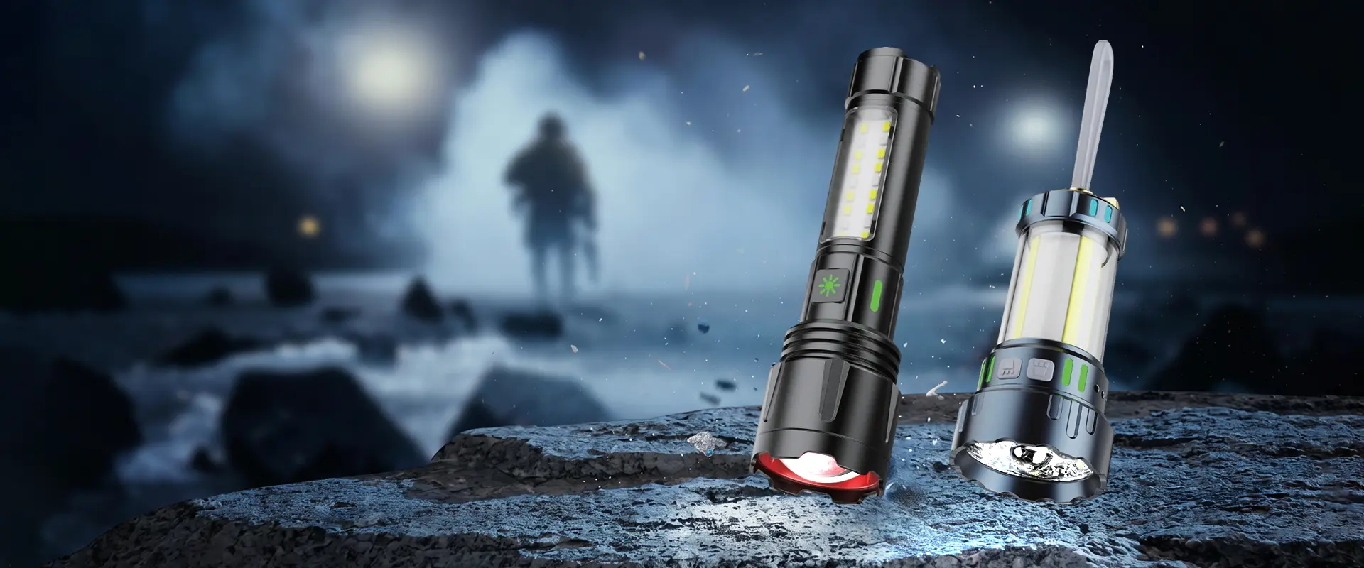 Forest Tiger Taktik LED El Feneri - görev kullanımı için şarj edilebilir yüksek lümen