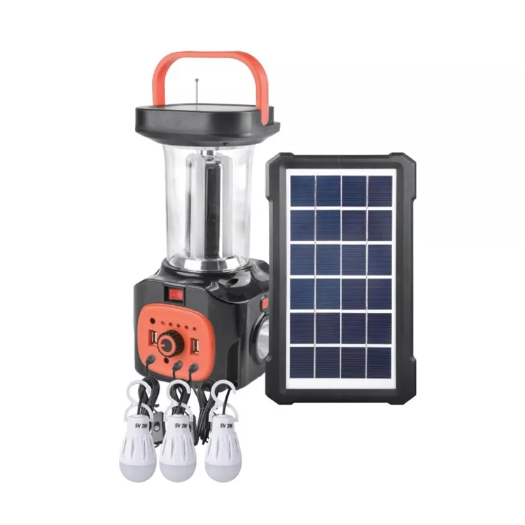3W Güneş Enerjili Kamp Feneri Seti Şarj Edilebilir