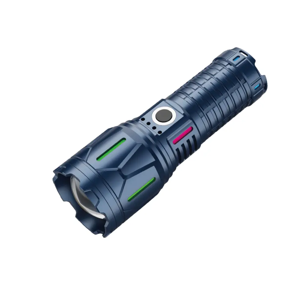 Şarj Edilebilir 10W Taktik Yüksek Parlaklık EDC Meşalesi