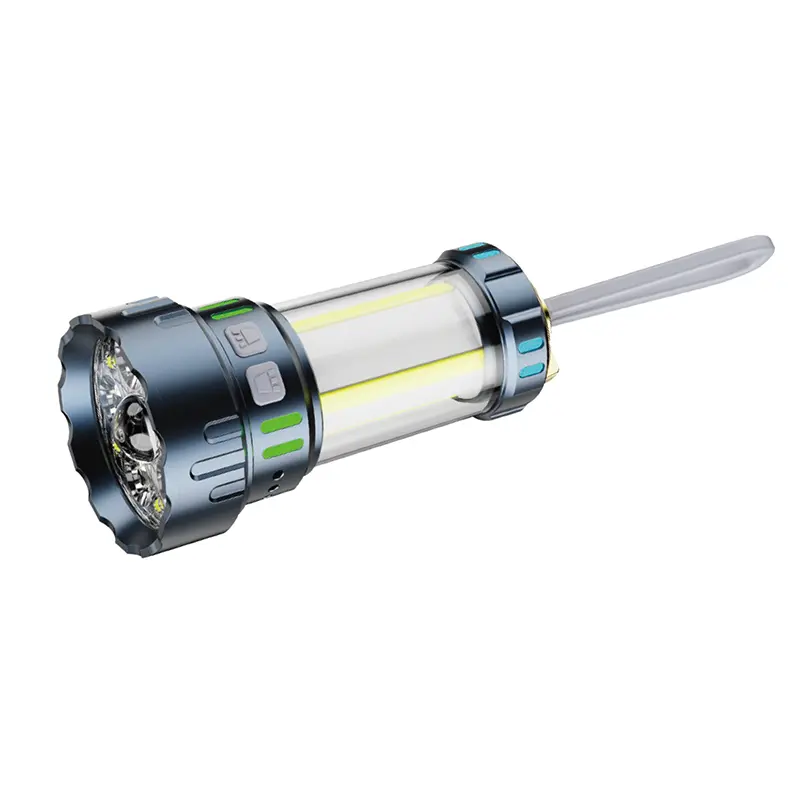 USB Çıkışlı Şarj Edilebilir Çok Fonksiyonlu El Feneri